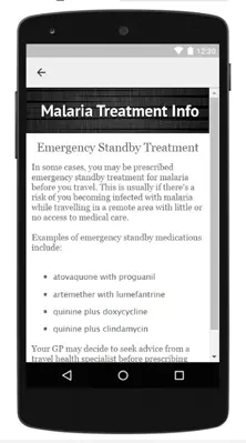 Malaria Fever Treatment android App screenshot 2