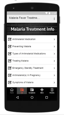 Malaria Fever Treatment android App screenshot 3